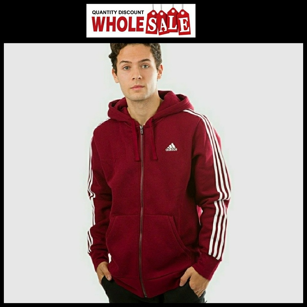 3-STRIPES FLEECE HOODIE CD8728 - Picture 7 of 8
